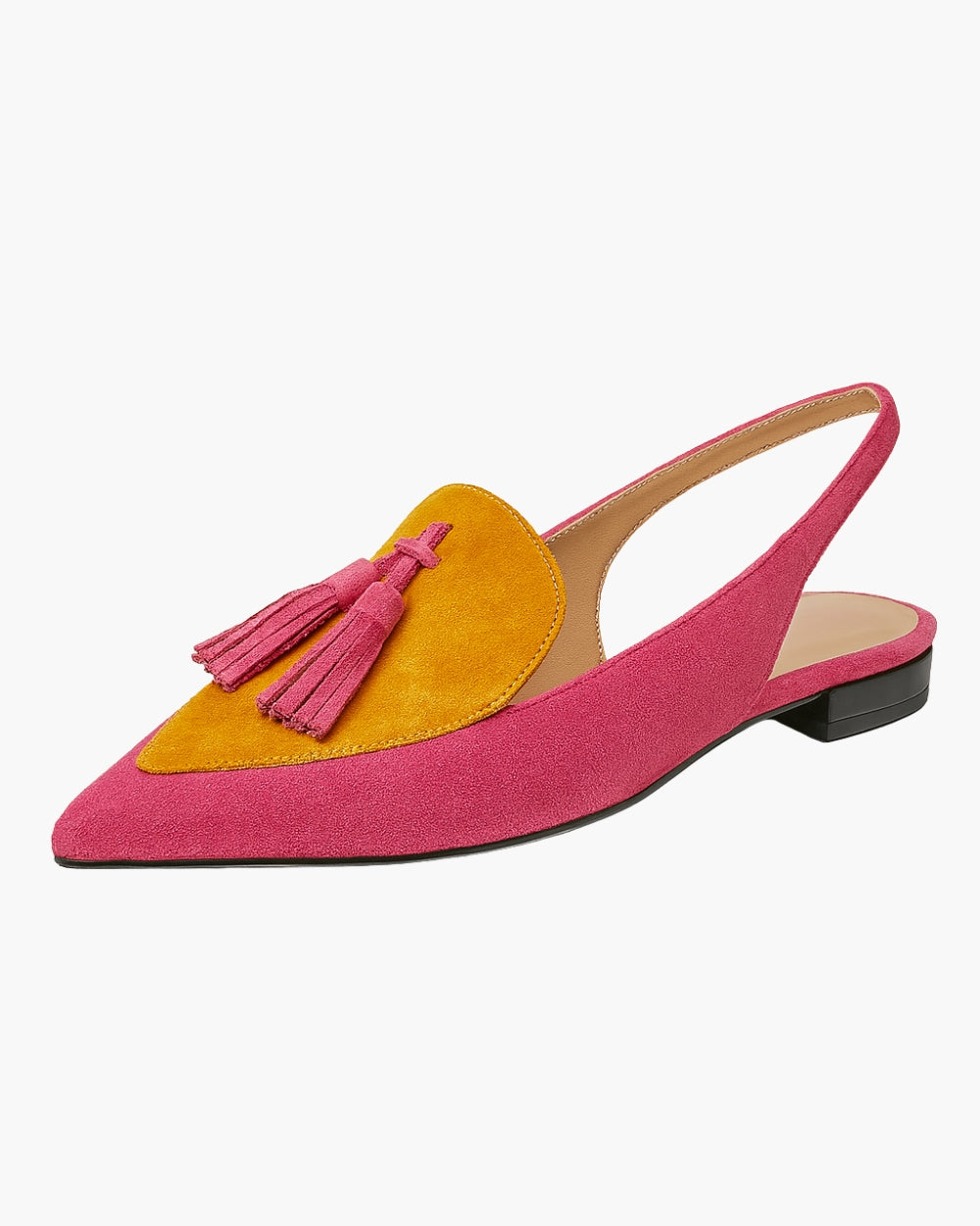 Quelia - Slingback a punta con nappine