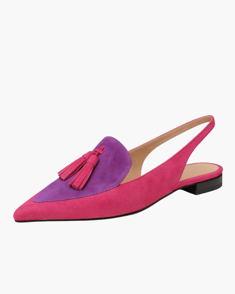 Quelia - Slingback a punta con nappine