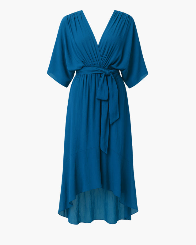Caloro - Vestito incrociato asimmetrico