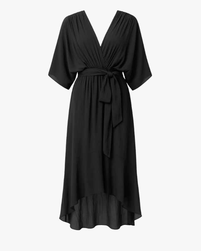 Caloro - Vestito incrociato asimmetrico
