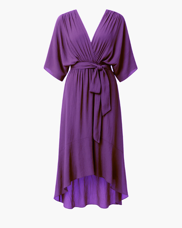 Caloro - Vestito incrociato asimmetrico