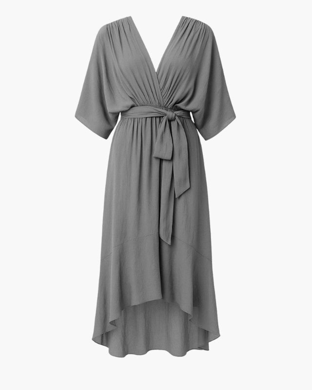 Caloro - Vestito incrociato asimmetrico