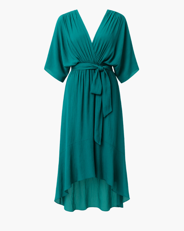 Caloro - Vestito incrociato asimmetrico