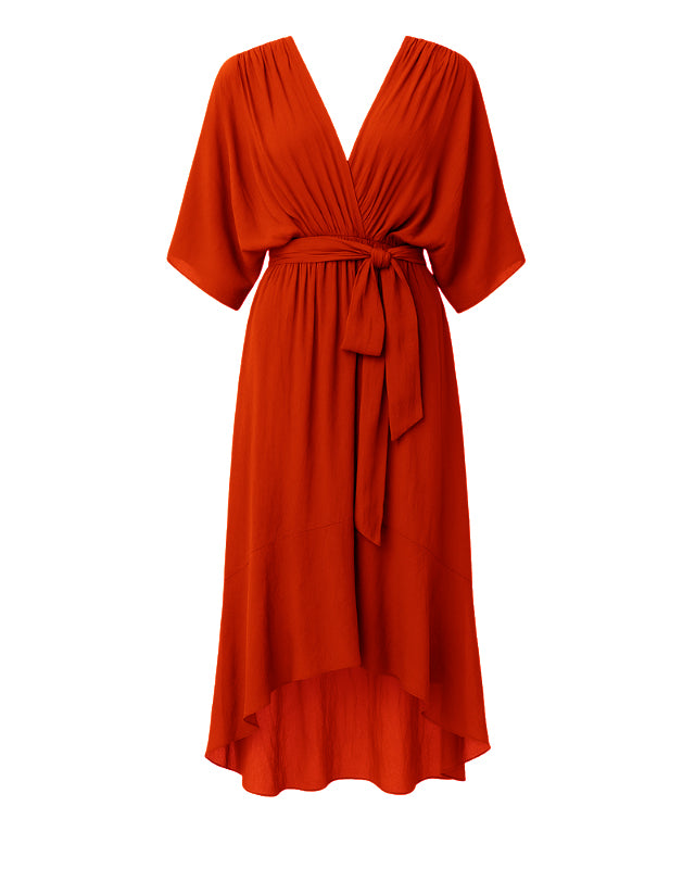 Caloro - Vestito incrociato asimmetrico