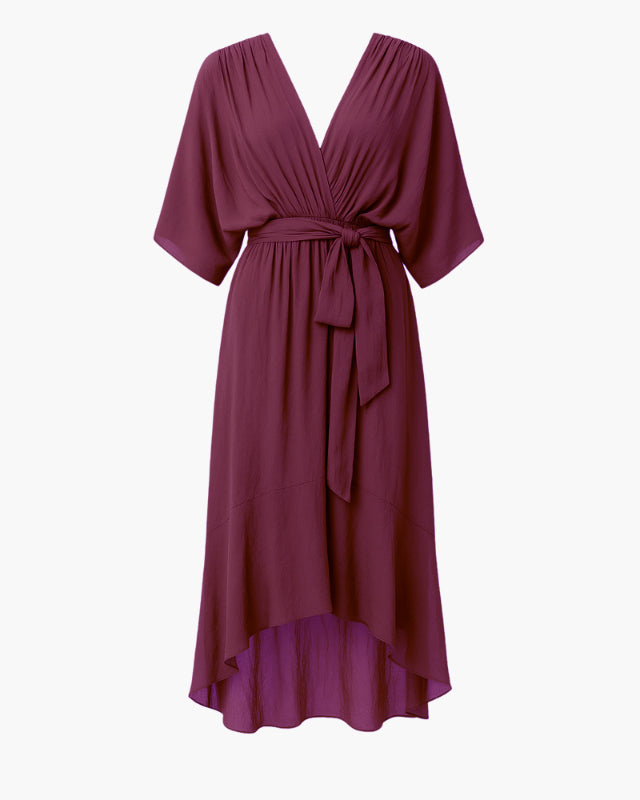 Caloro - Vestito incrociato asimmetrico