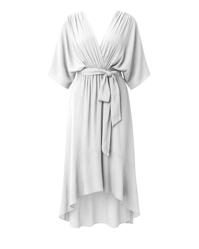 Caloro - Vestito incrociato asimmetrico