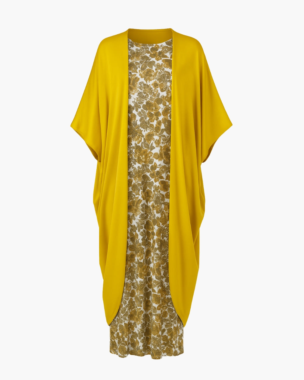 Folera - Vestito morbido con kimono