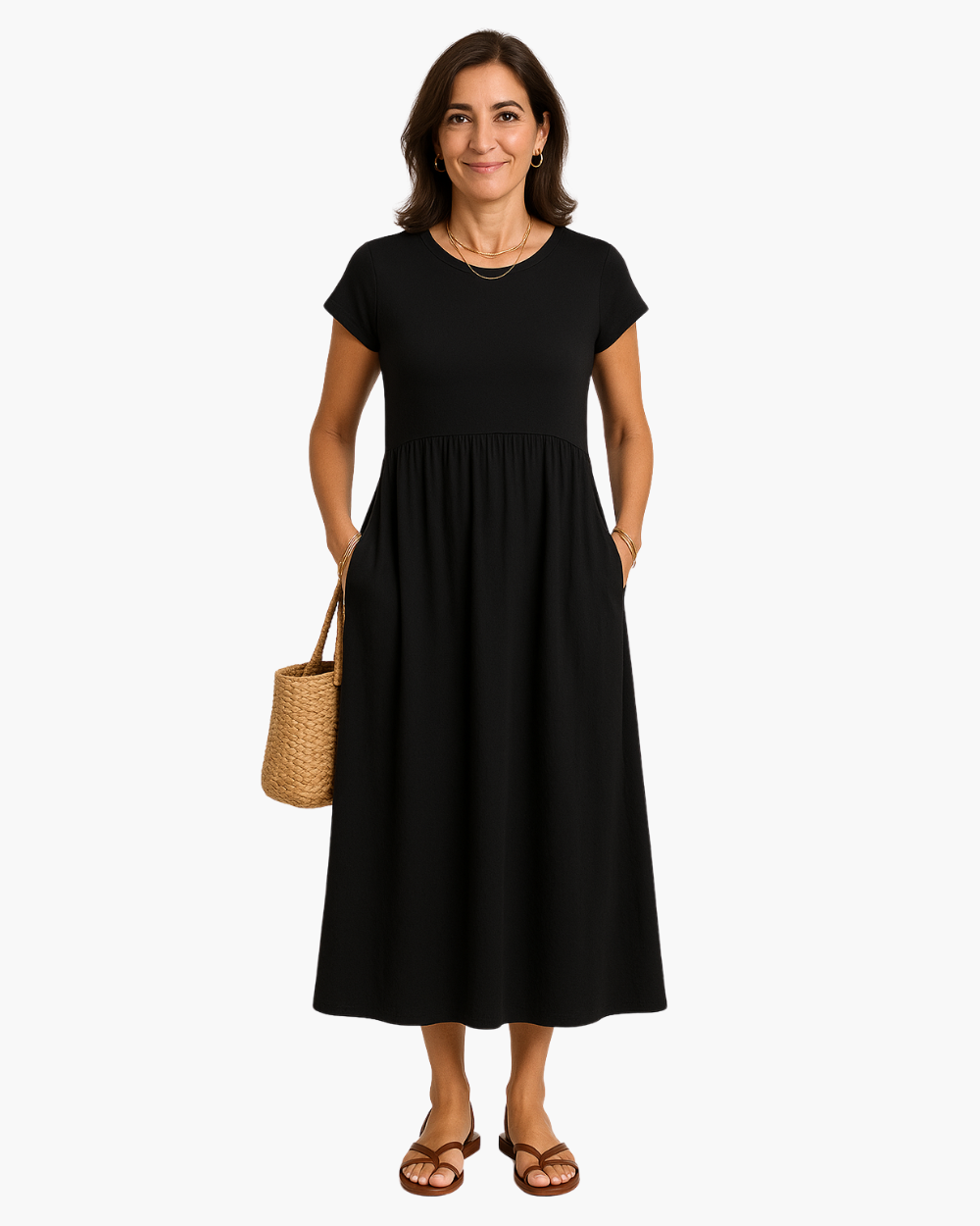 Novari - Vestito midi svasato