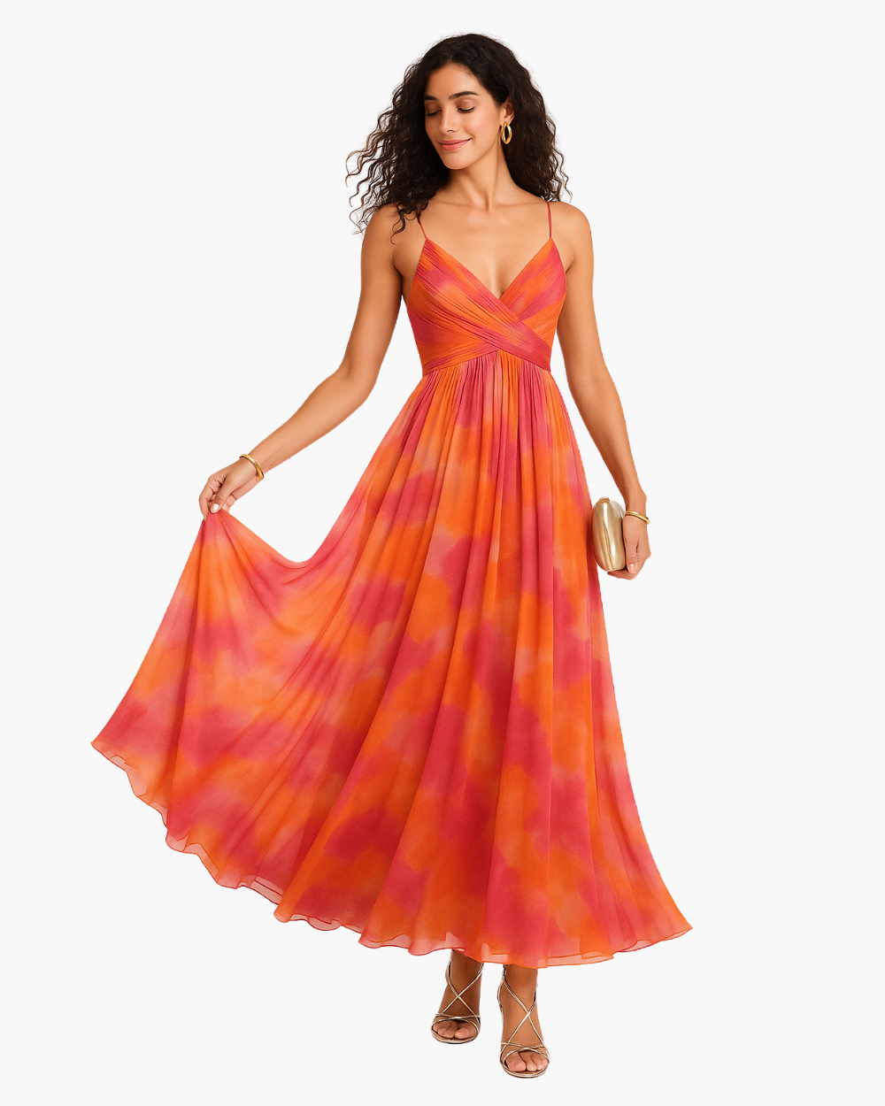Virela - Vestito lungo con spalline sottili