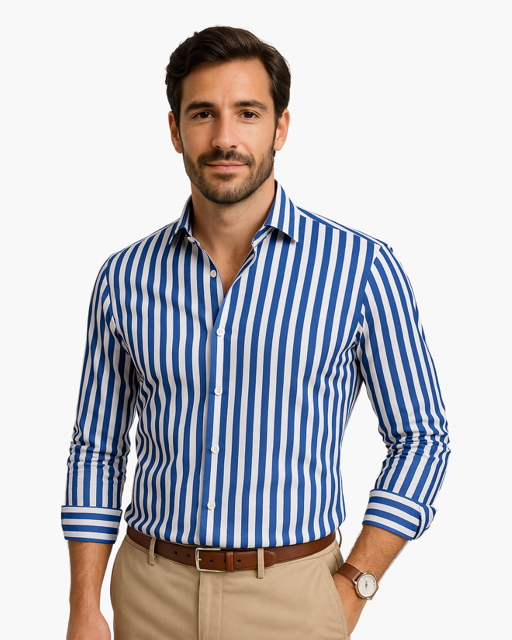 Hestio - Camicia slim a righe