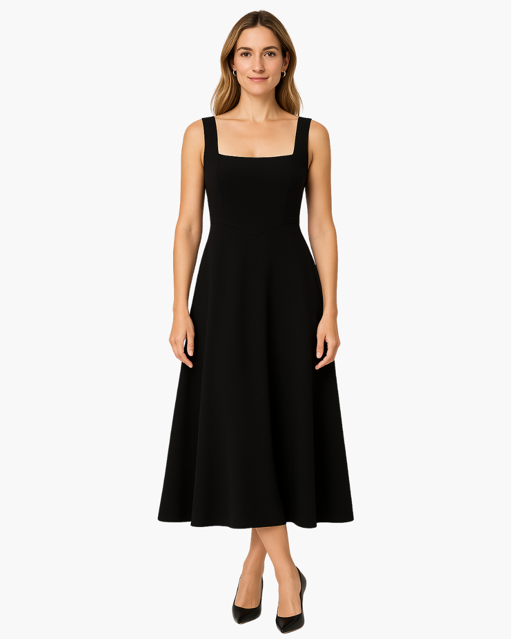 Joliva - Vestito midi svasato