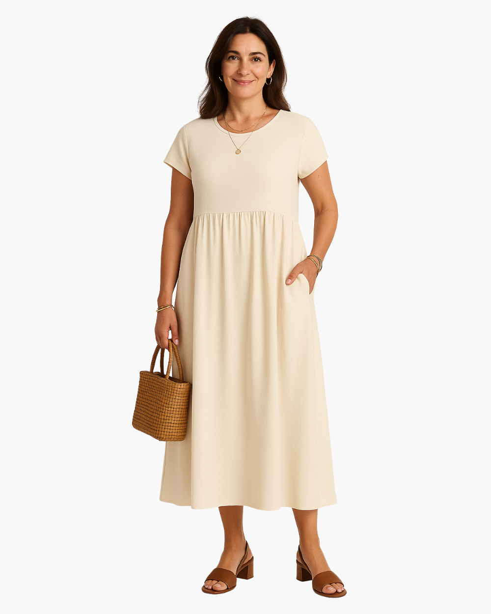 Novari - Vestito midi svasato