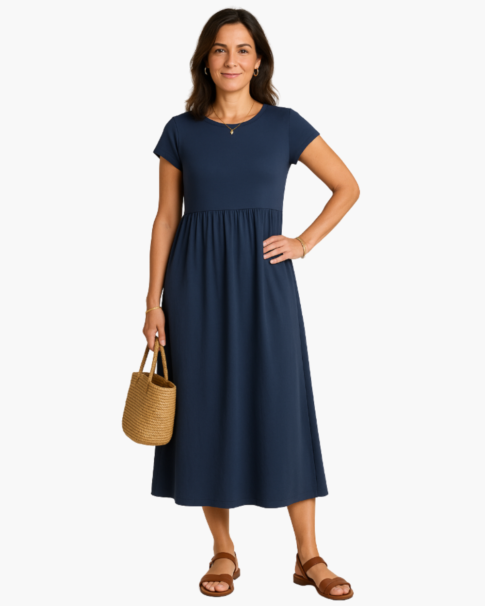 Novari - Vestito midi svasato