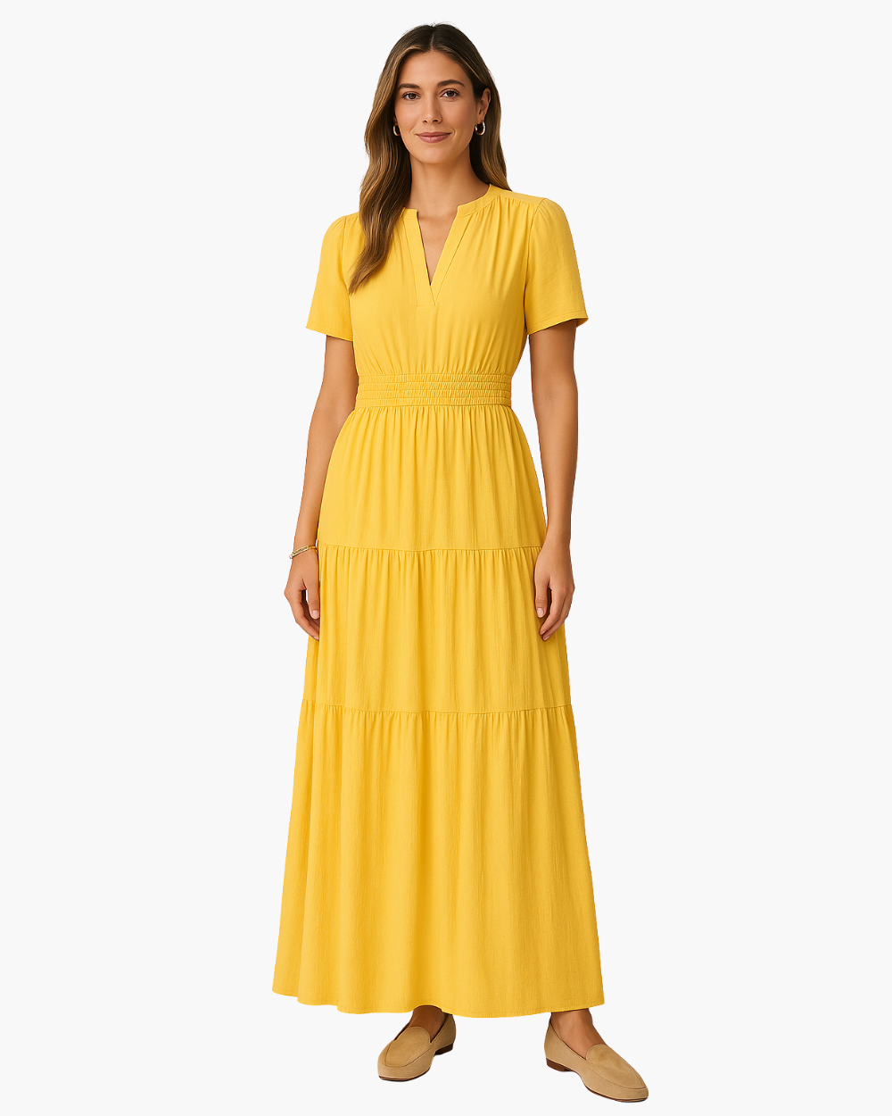 Convia - Vestito lungo con spacco